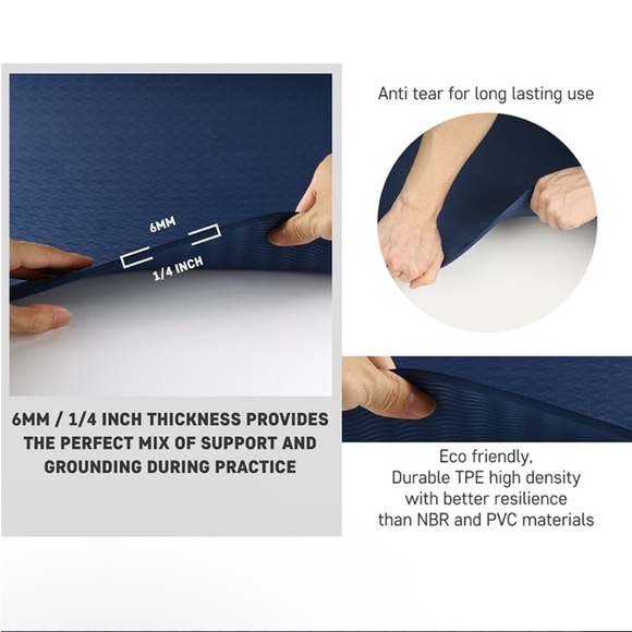 Clever Yoga 🧘 Non-Slip Essential Yoga Mat. High quality yoga mat. - Picture 5 of 11
